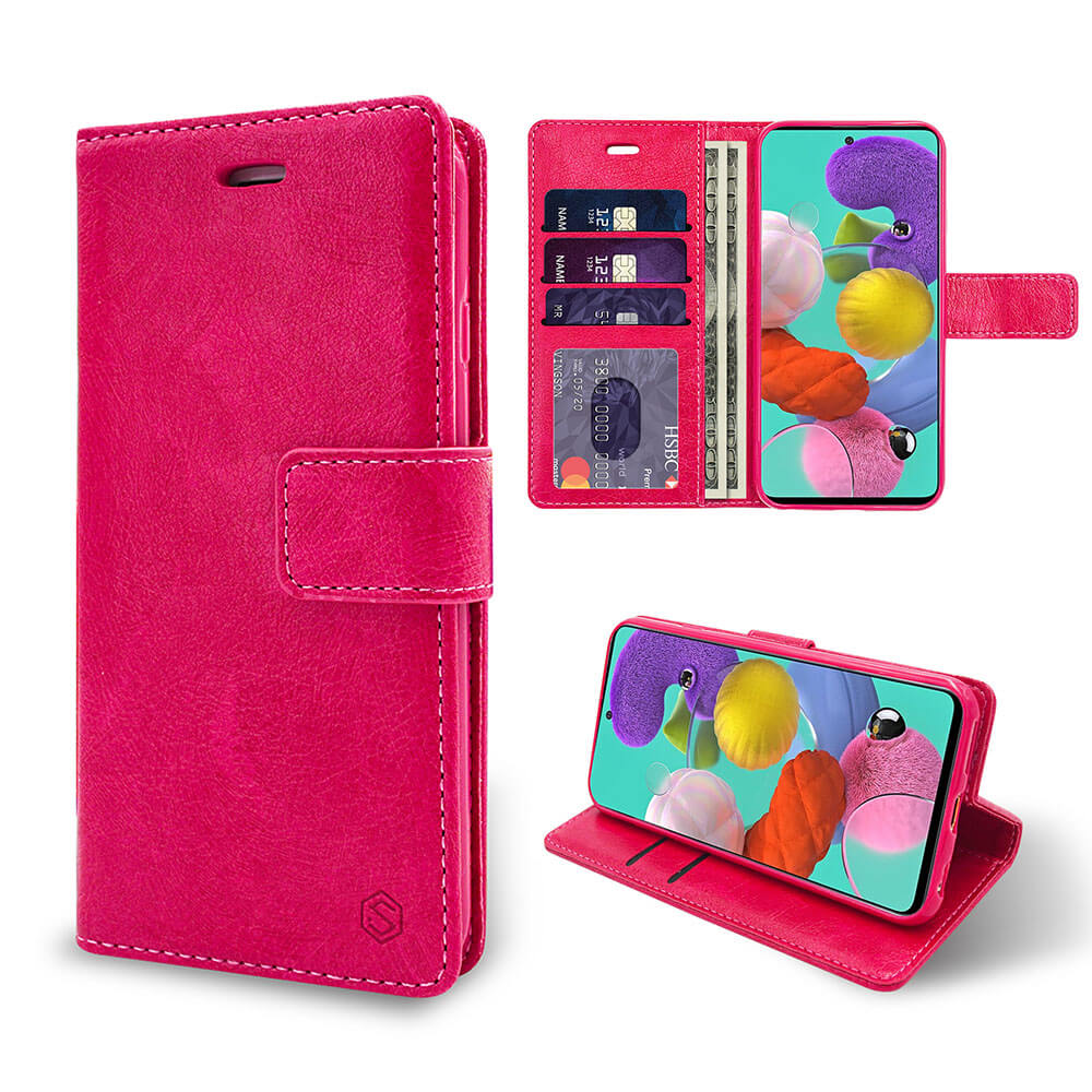 Samsung A51 Wallet Pink