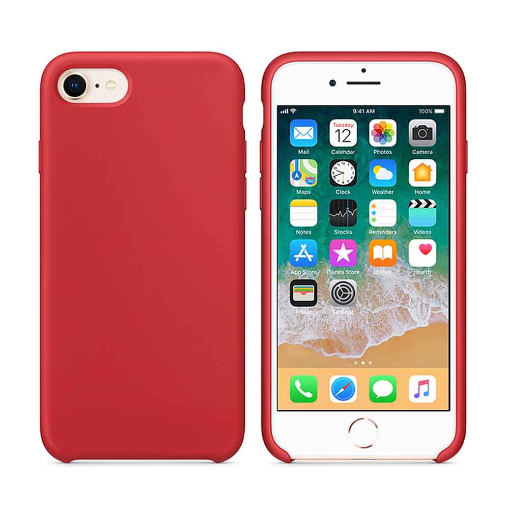 iPhone 7 Plus/8 Plus Silicon Case Red