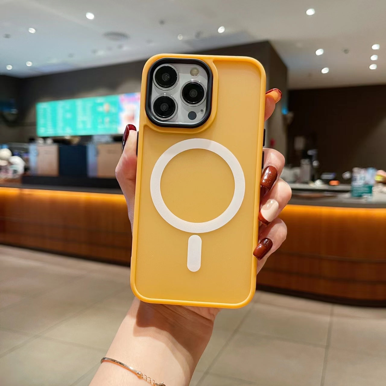 iPhone 13 MagSafe Matt Case Orange