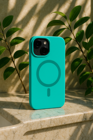 iPhone 15 Solid Magsafe Case - Turquoise