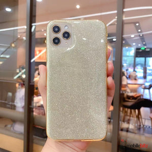 iPhone 15 Shiny Glitter Gold