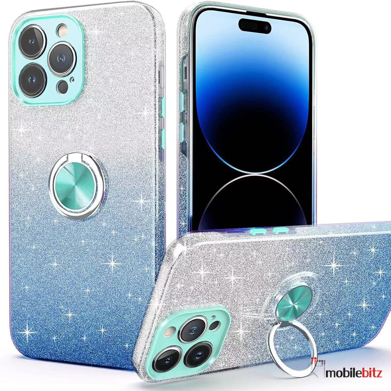 iPhone 14 Pro Glitter Ring Blue