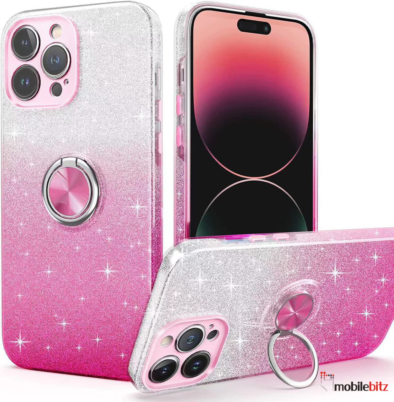 iPhone 14 Glitter Ring Pink