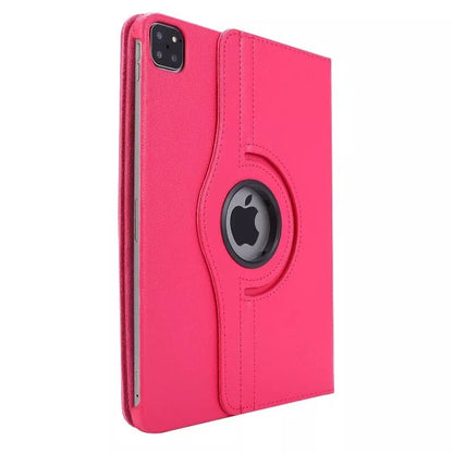 Rotation 360° Leather Stand Cover For Apple iPad Air 13 (2024) Pink