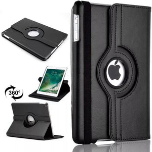 Rotation 360° Leather Stand Cover For Apple iPad Air 9.7" 2017/2018 Black