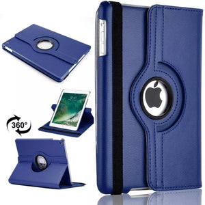 Rotation 360° Leather Stand Cover For Apple iPad Air 9.7" 2017/2018 Blue