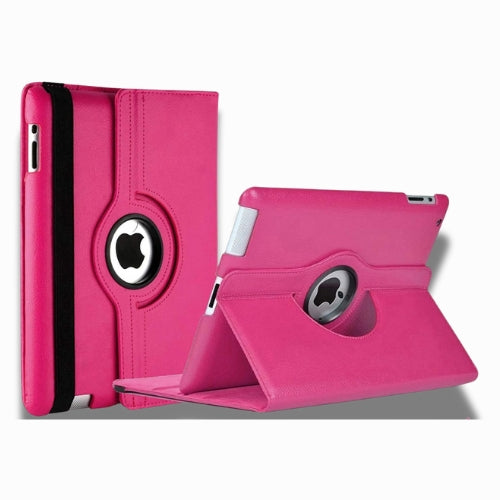 Rotation 360° Leather Stand Cover For Apple iPad Mini 4/5 Pink