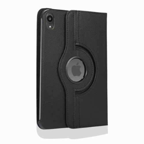 Rotation 360° Leather Stand Cover For Apple iPad Mini 6 Black