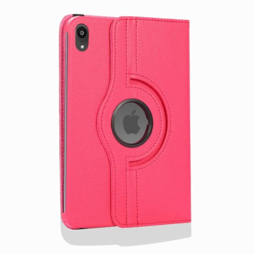 Rotation 360° Leather Stand Cover For Apple iPad Mini 6 Pink