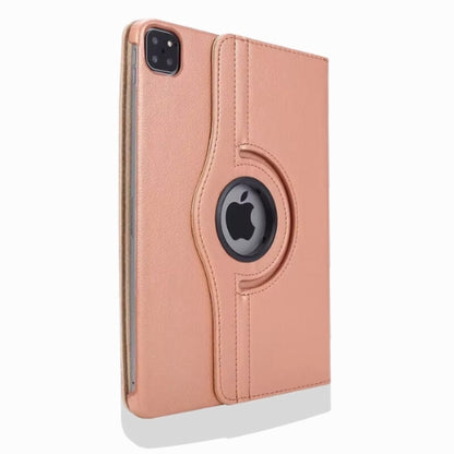 Rotation 360° Leather Stand Cover For Apple iPad Pro 12 (2020) Rose Gold