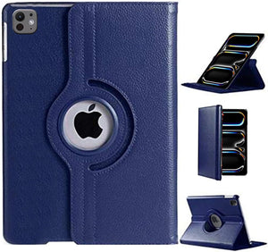 Rotation 360° Leather Stand Cover For Apple iPad Pro 13 (2024) Blue