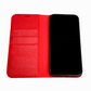 iPhone 14 Pro Max Clamshell PU Leather Case Red