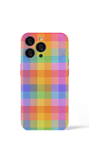 iPhone 17 Pro Max Pastel gradient checkerboard design
