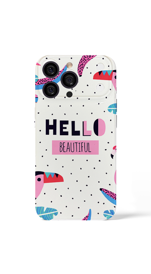 iPhone 17 Pro Max Tropical "Hello Beautiful" design
