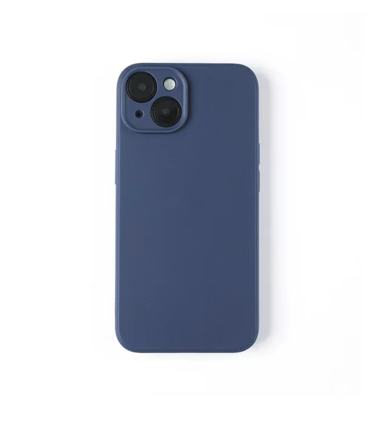 iPhone 14 Silicon Blue Case